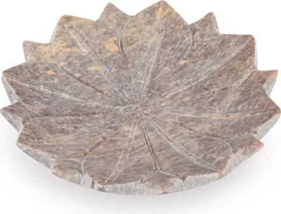 Produktbild von NKlaus 15cm Räucherschale Lotus aus Speckstein für Weihrauch Kräuter und Räucherwerke 14007