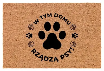 Produktbild von TabPrint Kokosmatte mit Aufdruck Türmatte 40x60 cm