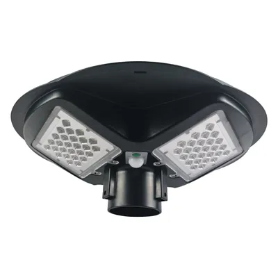 Zdjęcie produktu dla Lampa solarna LED 46cm 5000K zimna biel 10000lm 200W 120° IP65 mikrofalowy czujnik ruchu pilot zdalnego sterowania czarny