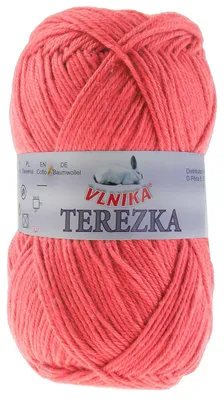 Strickgarn TEREZKA 100% Baumwolle, korallenrot