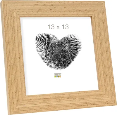 Immagine prodotto di Cornice in legno Deknudt, modello S46BH, in legno di faggio, dimensioni 10x15 cm, profilo sottile a listello