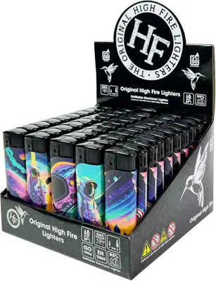 Produktbild von Piezo High Fire Spaceman Feuerzeug 50 Stück Mix