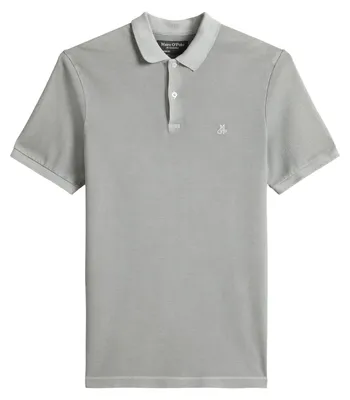Immagine prodotto di Maglietta polo a maniche corte da uomo Marc O'Polo, con un tocco di elasticità, modello aderente, colore grigio