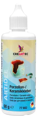 Produktbild von CREARTEC Porzellan - und Keramikkleber - 90g - für steinartige Gegenstände aus keramischen Gießmassen