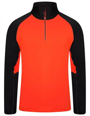 Immagine prodotto di Felpa Fuser 1/4 Zip Core Stretch - Colore: Amber Glow/Nero - Taglia: M