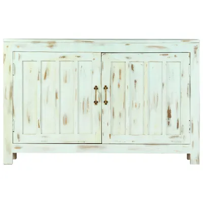 Zdjęcie produktu dla vidaXL Kredens jasnoniebieski 110x35x70 cm lite drewno mango