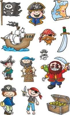 Immagine prodotto di AVERY ZWECKFORM KID Adesivi di carta Pirati3Bg 662105