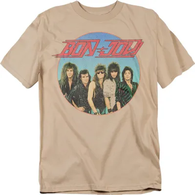 Image de Bon Jovi - "Sphere" T-shirt Homme/Femme Unie TV20678 (XL) (Sand)