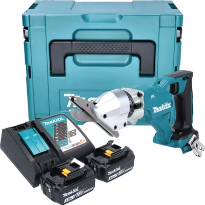 Produktbild von Makita DJS 800 RFJ Akku Faserzementschere 18 V Brushless + 2x Akku 3,0 Ah + Ladegerät + Makpac