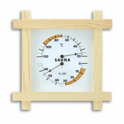 Produktbild von TFA - Analoges Sauna-Thermo-Hygrometer mit Holzrahmen 40.1008 - natur