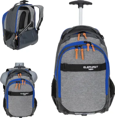 Produktbild von Schultrolley Jungen Elephant Hero Signature Trolley Ranzen Rucksack Schulranzen Mädchen 12724 Two Tone Grey-Blue