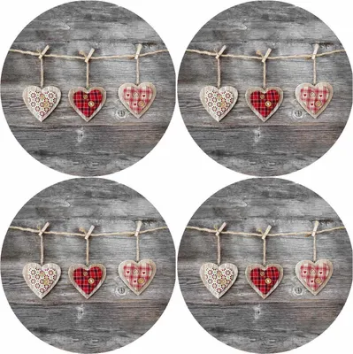 Produktbild von Bertoni okrúhle prestieranie M 33x33 cm | Elegancia a praktickosť pre každý stôl 4D | HEARTS