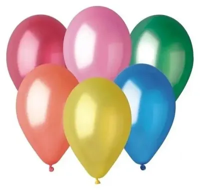 Produktbild von GM110 Metallballons, verschiedene Farben, 30 cm, 100 Stück - Godan