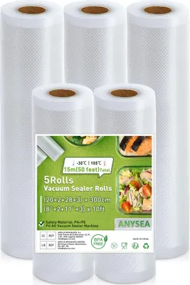 Produktbild von Anysea Vakumiererbeutel Vakuumierfolie Vakuumbeutel-Lebensmittel Vakumierfolienr