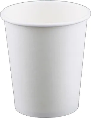 Produktbild von Pappbecher weiß 280 ml, M (Ø 80 mm) [50 Stück]