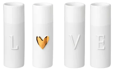 Immagine prodotto di Räder Love Minivasen Set 4 Stk. D.3,5cm, H.9cm