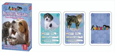 Produktbild von Spielkartenfabrik 71095 - Kartenspiel Hunde und Katzen