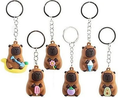 Obrázok produktu pre Ostatné značky Prívesok na kľúče 3D capybara assorted