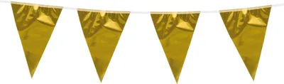Produktbild von Metallic Mini-Wimpelkette gold