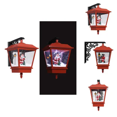 Produktbild von vidaXL Weihnachts-Wandleuchte mit LED-Licht und Weihnachtsmann Rot - Weihnachtsbeleuchtung