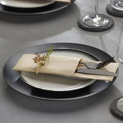 Produktbild von Servietten "ROYAL Collection" 48 cm x 30 cm sand mit Besteckfalz