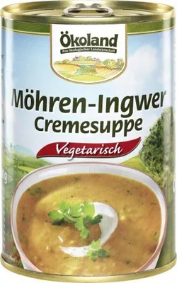 Produktbild von ÖKOLAND Möhren-Ingwer-Cremesuppe vegetarisch - 400g