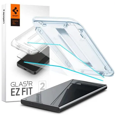 Obrázok produktu pre Spigen GLAS.tR EZ Fit HD, Samsung, Galaxy S24 Ultra (2024), Prachuodolný, Odolné proti poškriabaniu, Priehľadná, 2 kusov