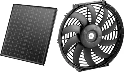 Produktbild von SucceBuy 12" Giebelmontageventilator - 1300 CFM Dachbodenabluftventilator mit einstellbarem Thermostat