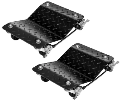 Imagen del producto de Carro transportador para automóviles, capacidad de carga de 2721 kg, construcción robusta, 2 unidades, color