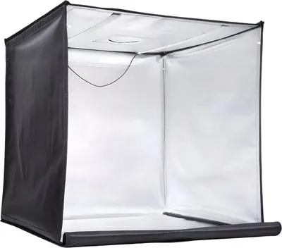Productafbeelding van LED-fotostudio lichtbox van 72 cm – Dimbaar fotobox studio tent met 5 achtergronden – voor productfotografie en contentcreatie