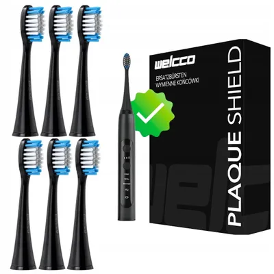 Produktbild von Welcco EX9156 Ersatz-Zahnbürstenköpfe Sonic 6 Stück