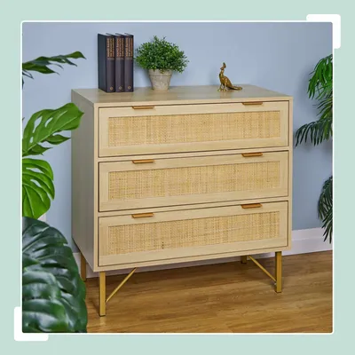 Image de Commode 3 tiroirs aspect bois