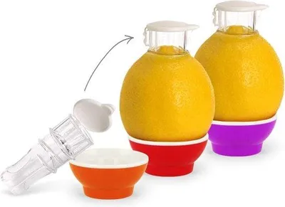 Image de Presse-agrumes manuel, jus d'orange, rouge, rose, à manivelle