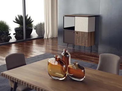 Immagine prodotto di Mobile da pranzo design, cassettiera  armadio in legno, arredamento