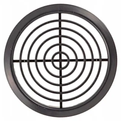 Image de airRoxy Grille de ventilation ronde meuble graphite Fi 70