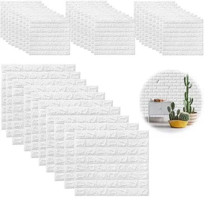 Immagine prodotto di Pannelli da parete 3D effetto pietra, autoadesivi, 38x35 cm, in PVC