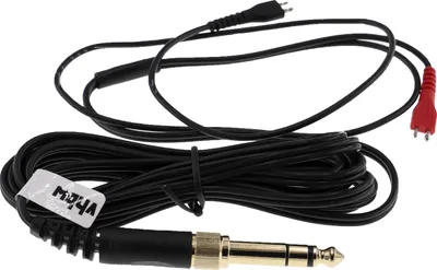 Produktbild von vhbw Audio AUX Kabel kompatibel mit Sennheiser HD 222, HD 25, HD 224, HD 230 Kopfhörer - Audiokabel 3,5 mm Klinkenstecker auf 6,3 mm, 200 cm Schwarz