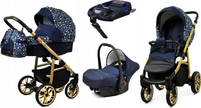 Produktbild von BabyLux® Color Lux | 3in1 Kinderwagen Set | Forest Deer | Kombikinderwagen | Kinderwagenset | Is