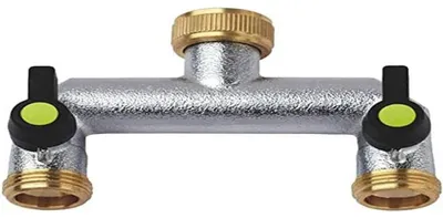 Zdjęcie produktu dla rozdzielacz 2-drożny 3/4" chromowany