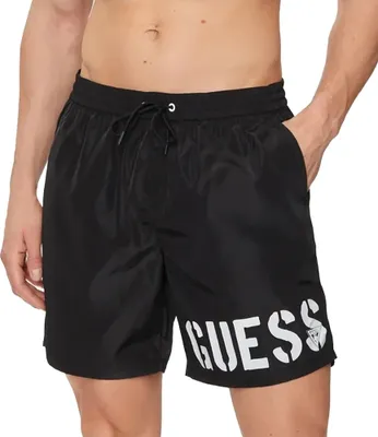 Produktbild von Schwarzer bedruckter Herren-Badeanzug Guess Shorts-S