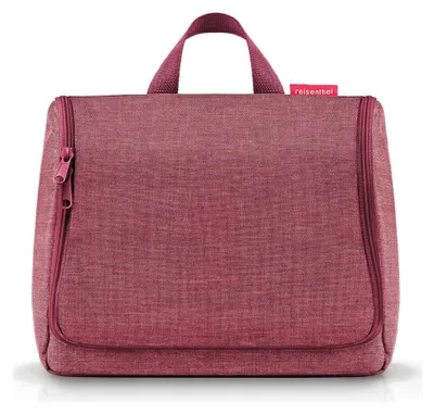 Image de Reisenthel WO7073, trousse de toilette, polyester, rouge, motif, fermeture éclair, 4 poches