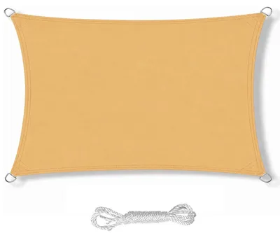 Image de Solidchoice - Voile rectangulaire de protection solaire, imperméable, avec une protection UV de 80 % (1 x 3 mètres)