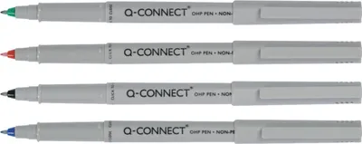 Immagine prodotto di Q-Connect® KF04089 penna a punta di fibra - non permanente, circa 0,5 mm (F), confezione da 4
