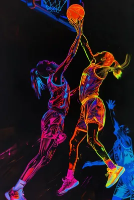 Obrázok produktu pre Plagát 30 x 45 cm Basketbalový zápas