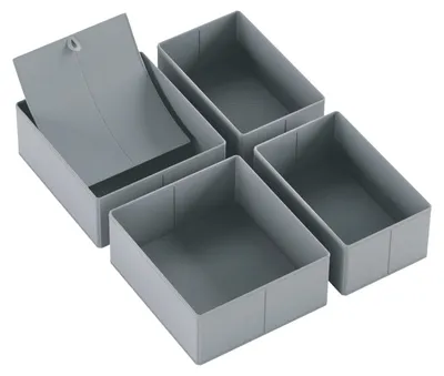 Produktbild von Omgoods – 4-teiliges Set zur Organisation von Laderegionen, 50x58 cm – Faltbarer Kleideraufbewahrungsbehälter für Unterwäsche und Socken
