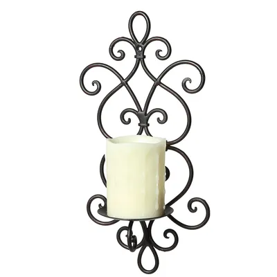 Produktbild von Wandkerzenhalter 92086 Kerzenhalter "Amely" Metall 36 cm Wandleuchter Leuchter