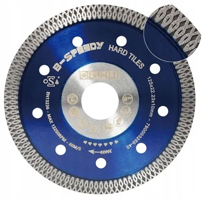 Image de Disque diamanté BIHUI B-SPEEDY pour carreaux en PRV (polyester renforcé de verre), diamètre 125 mm, épaisseur 1,4 mm - DCDM125