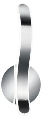 Immagine prodotto di Applique a LED PARMA in metallo cromato/bianco con dimmer a 3 livelli - Altezza 39 cm