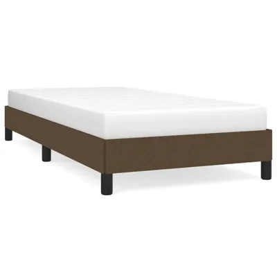 Zdjęcie produktu dla Rama Łóżka, Ciemnobrązowa, 80X200 Cm, Obita Tkaniną Lumarko!