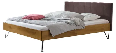 Produktbild von HASENA Designbett Roberto Wildeiche | Kunstleder espresso 180x200